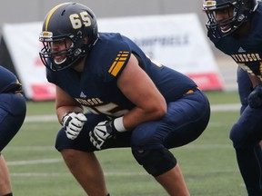 Randy Beardy was selected in the fifth round, 43rd overall, by the Ottawa Redblacks in Tuesday's CFL draft. The 22-year-old offensive lineman from Sarnia plays for the Windsor Lancers. (Gerry Marentette/Handout/Sarnia Observer/Postmedia Network)