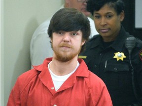Ethan Couch,  the so-called "affluenza" teen, is brought into court for his adult court hearing at Tim Curry Justice Center in Fort Worth, Texas April 13, 2016. REUTERS/Fort Worth Star-Telegram/Max Faulkner/Pool