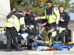 The province is recognizing the bravery of Ottawa paramedics led by Chief Anthony Di MOnte in the treatment of Cpl. Nathan Cirillo. ADRIAN WYLD / THE CANADIAN PRESS