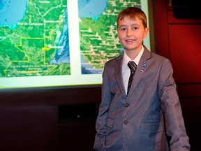 William Gadoury, 15, shown in this recent handout image, shot to fame this week with reports he had stumbled on what he believes could be a Mayan settlement in an uninhabited part of Mexico. THE CANADIAN PRESS/HO-Canadian Space Agency