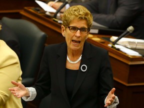 Premier Kathleen Wynne speaks in the legislature at Queen's Park on May 9, 2016. (Dave Abel/Toronto Sun)