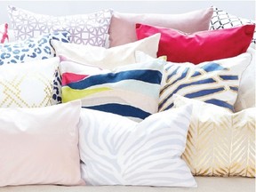 Accent pillows provide an easy way to add colour and pattern to a space.
