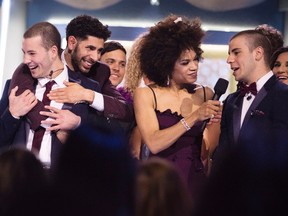 “Big Brother Canada” winners Nick and Phil Paquette, left and right, are seen in this handout photo. The Ottawa brothers won season 4 of the reality competition series and the $100,000 grand prize. (Global Television Network)