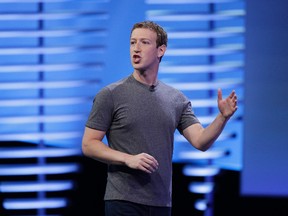 In this Tuesday, April 12, 2016, file photo, Facebook CEO Mark Zuckerberg delivers the keynote address at the F8 Facebook Developer Conference in San Francisco. (AP Photo/Eric Risberg, File)