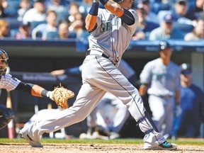 Mariners’ Leonys Martin hits a home run in the fifth inning at Yankee Stadium last month. (Noah K. Murray, USA Today Sports)