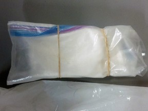 Approximately $60,000 in vacuum-seized cocaine seized by Kingston Police following a drug unit investigation in Kingston, Ont. on Thursday May 12, 2016. Supplied by the Kingston Police