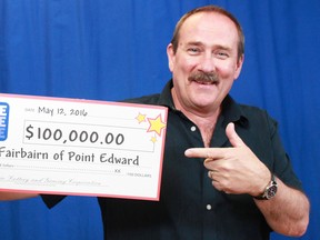 Colin Fairbairn of Point Edward has won $100,000 playing Encore. (Submitted photo)