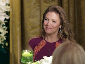 Sophie Gregoire-Trudeau, wife of Prime Minister Justin Trudeau, sits during a State Dinner at the White House in Washington on March 10, 2016. REUTERS/Joshua Roberts