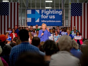 In this May 15, 2016 file photo, Democratic presidential candidate Hillary Clinton speaks at a campaign stop in Louisville, Ky. Democratic presidential front-runner Hillary Clinton narrowly avoided a primary loss in Kentucky on Tuesday. (AP Photo/Andrew Harnik, File)