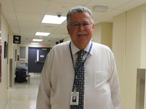 Bill Thibert, interim CEO of Alexandra Marine and General Hospital, retired on May 13 after four months. He was brought out of retirement to serve as the CEO of AMGH for a short period. (Laura Broadley/Goderich Signal Star)