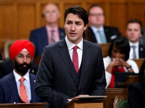 Prime Minister Justin Trudeau delivers a formal apology for the Komagata Maru incident in the House of Commons on Parliament Hill in Ottawa, on May 18, 2016. (REUTERS/Chris Wattie)