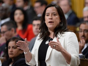 Justice Minister Jody Wilson-Raybould answers a question during Question Period in the House of Commons on Parliament Hill in Ottawa on Thursday, May 19, 2016. THE CANADIAN PRESS/Adrian Wyld