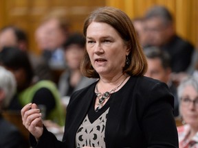 Health Minister Jane Philpott answers a question during Question Period in the House of Commons on Parliament Hill in Ottawa on Thursday, May 19, 2016. THE CANADIAN PRESS/Adrian Wyld