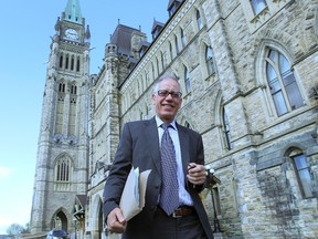 Former senator Mac Harb is pictured leaving the Senate at Parliament Hill in Ottawa in this May 9, 2013 file photo. (Andre Forget/Postmedia Network Files)