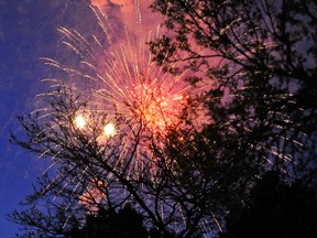 Fireworks at Ashbridges Bay on May 21, 2012 in Toronto, Canada.  Jag Gundu/Getty Images/AFP