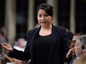 Democratic Institutions Minister Maryam Monsef answers a question during Question Period in the House of Commons on Parliament Hill in Ottawa on Thursday, May 19, 2016. THE CANADIAN PRESS/Adrian Wyld