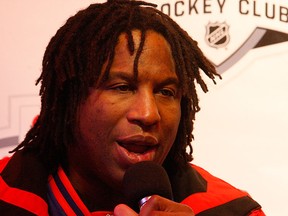 Former NHL player Georges Laraque. (Logan Clow/Postmedia Network File Photo)