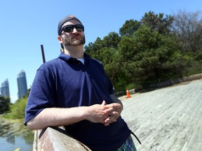 Area resident Randy Barba at Humber Bay Park East in Toronto on Monday, May 23, 2016, is concerned about plans to build a pavilion. (Dave Abel/Toronto Sun)