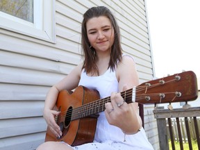 Kassandra Bazinet, of Sudbury, is hoping to raise $10,000 so she can join Up With People starting on July 1. (John Lappa/Sudbury Star)