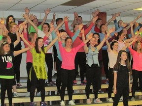 A large group of Hidden Talents performers sing a selection from the classic Broadway musical, Fame, during rehearsals for their upcoming show, HT Glee.
Submitted photo for SARNIA THIS WEEK