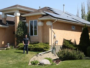 Dave Pearson’s St. Albert home has a solar array that generates enough power to allow him to sell the excess to the electrical grid.