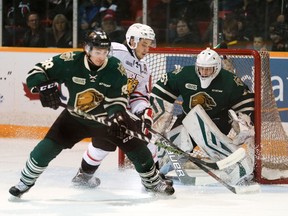 London Knights goaltender Brendan Burke says the top line of the Knights rivals the top line of the Portland Winterhawks when he played with that team in 2012-13. (James Masters)