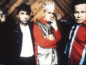 Original Sex Pistols members, from left to right, Steve Jones, Glen Matlock, Johnny Rotten and Paul Cook.