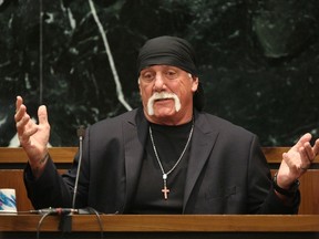 Terry Bollea, aka Hulk Hogan, testifies in court during his trial against Gawker Media, in St Petersburg, Florida in this March 8, 2016 file photo. (REUTERS/Tampa Bay Times/John Pendygraft)