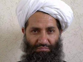 Taliban new leader Mullah Haibatullah Akhundzada is seen in an undated photograph, posted on a Taliban twitter feed on May 25, 2016, and identified separately by several Taliban officials, who declined be named.  Social Media via Reuters