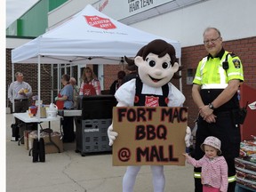 Sally Ann and friends at The Salvation Army barbeque fundraiser for Fort McMurray relief. (Contributed photo)