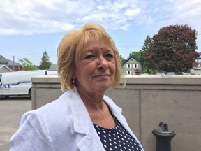 Nurse Debbie Vallentgoed is the Crown's key witness in the trial of a workplace health and safety trial of the Brockville Mental Health Centre. She was stabbed in the neck by a patient on the hospital's forensic unit in October 2014. (Blair Crawford, Postmedia)