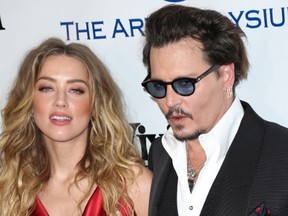 Amber Heard and Johnny Depp. (Guillermo Proano/WENN.COM)