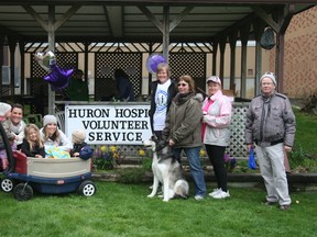 Hikers and families at the recent Hike for Hospice in Clinton. (Justine Alkema/Clinton News Record)