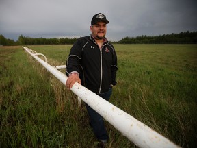 President of River Cree Racing and Entertainment Levi Morin poses for a photo at the Enoch Cree Nation's old race track Enoch Park, in Edmonton Alta. on Wednesday May 25, 2016.