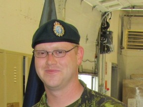 Corporal Christopher Webster from 5th Canadian Division Support Group Signal Squadron is shown in this undated handout photo. The Canadian Armed Forces has identified a soldier who died while on a unit run near the Gagetown base in New Brunswick. The military issued a statement on Wednesday night saying Cpl. Christopher Webster collapsed while taking part in a jog on the Hazen Park running trail outside the 5th Canadian Division Support Base. THE CANADIAN PRESS/HO - Department of National Defence