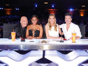 Howie Mandel, Mel B, Heidi Klum, Simon Cowell in "America's Got Talent."