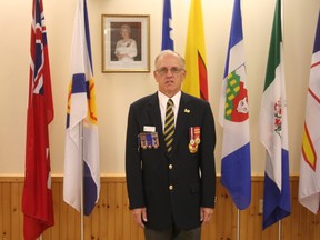 First Vice Rick Shropshall at the Royal Canadian Legion in Clinton. (Justine Alkema/Clinton News Record)