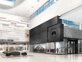 An artist's architectural rendering shows a plan for a new Canada Goose retail store at Yorkdale Mall in Toronto in this undated handout photo.  (Canada Goose Handout/The Canadian Press)