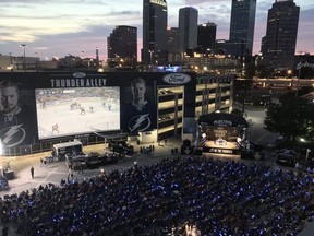 Tampa Bay Lightning's official viewing party for Game 5 of the Eastern Conference final. (Lightning Twitter)