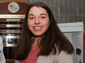 Elizabeth McAuley is the first Kingston and the Islands student accepted into the Queen’s University Accelerated Route to Medical School (QUARMS) program. (Julia McKay/Whig-Standard file photo)