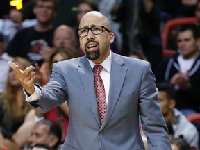 Miami Heat assistant coach David Fizdale has agreed to a four-year deal to become head coach of the Memphis Grizzlies, multiple outlets reported Thursday. (AP Photo/Joel Auerbach, File)