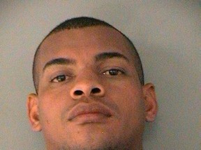 Hector Olivera was placed on paid administrative leave by Major League Baseball after he was arrested when a woman accused him of assault at a hotel in Arlington, Va. (Arlington County, Va., Police Department  via AP)
