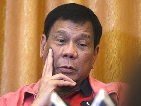 Rodrigo Duterte. (King Rodriguez, Office of the City Mayor Davao via AP)