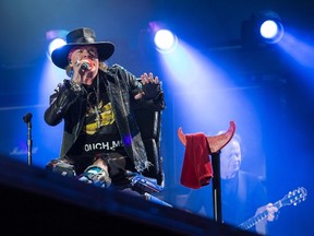 Axl Rose, with AC/DC, performs live at Passeio Maritimo de Alges as part of the Rock Or Bust World Tour. (WENN.COM)