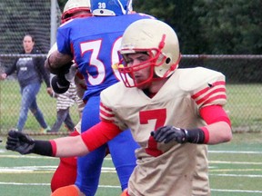 Brad Churchill and the Sarnia Imperials begin the 2016 Northern Football Conference season Saturday at home against the Tri City Outlaws. The game begins at 7 p.m. at Norm Perry Park. Terry Bridge/Sarnia Observer/Postmedia Network