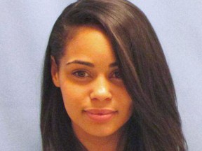 Sarah Seawright is pictured in this undated police booking photo. Meet #PrisonBae: the latest hottie mugshot to go viral. Handout/Postmedia Network