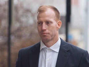 Travis Vader arrives at court in Edmonton on Tuesday, March 8, 2016.