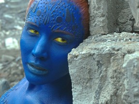 In this image released by Twentieth Century Fox, Mystique, portrayed by Jennifer Lawrence, appears in a scene from, "X-Men: Apocalypse." (Twentieth Century Fox via AP)