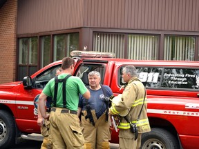 A small fire broke out in the tub room in the west wing of the Mitchell Nursing Home shortly after noon May 28. Fire crews from both the West Perth and Sebringville detachments responded and the fire was extinguished within 20 minutes. GALEN SIMMONS MITCHELL ADVOCATE