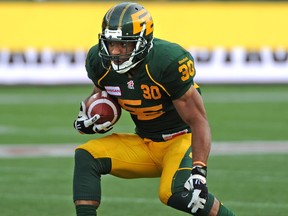 Eskimos running back John White missed the entire 2015 season with a knee injury.